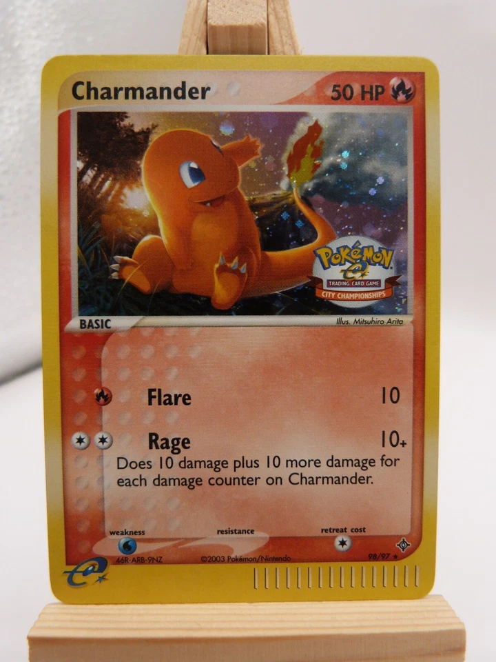 Pokemon  Secret Rare Card - Charmander  98/97   (Ex Dragon)(City Championships) - Image 1 of 4