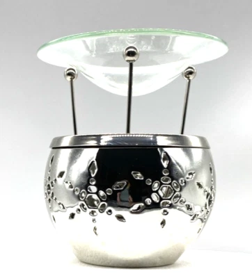 Slatkin & Co Bath & Body Works Co Copo de Nieve Tealight Vacaciones Calentador de Aceite Nuevo Abierto Foto 1 de 4