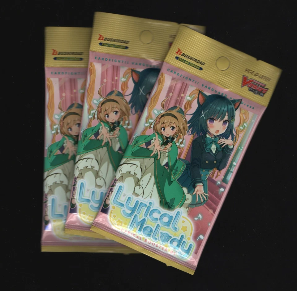 CardFight Vanguard OverDress: Lyrical Melody 01 Booster Pack Lote (3 Paquetes) Foto 1 de 1