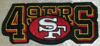 San Francisco 49ers Name 3.5" Iron On Embroidered Patch ~Free Tracking!
