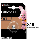 Duracell DL1220 CR1220 1220 3V Lithium Coin Cell Battery x 10 **Long Expiry**
