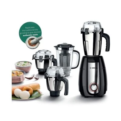 Moedor misturador doméstico Bosch TrueMixx Pro MGM8842MIN 1000 Watts aço preto 4 frascos - Imagem 1 de 4