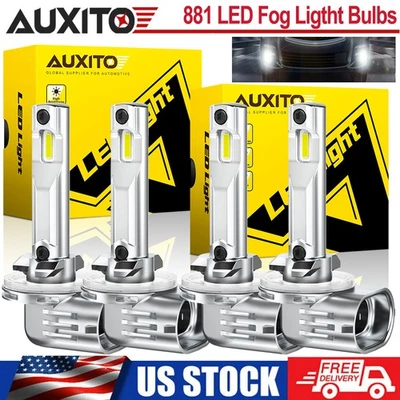 For Kia Sorento 2011-2015 2016 881 LED Fog Light Bulbs 6000K High Power Lamp 4pc - Image 1 of 4