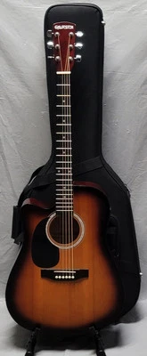 Galveston VSDG121DLHSB Left Handed Acoustic Guitar + Case Foto 1 de 4
