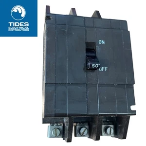 Crabtree C-50 MCB 50 Amp Type 2 50A Triple Pole 3 Phase Breaker C-50 53/50 - Picture 1 of 2