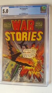 WAR STORIES # 5 FARRELL 1953 CGC 5.0 LAST ISSUE - Picture 1 of 3
