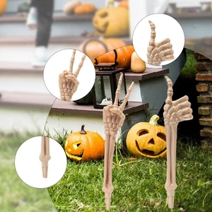 Halloween Skeleton Stake Decoration Realistic Unique House Decor Creepy Spooky - Picture 1 of 13