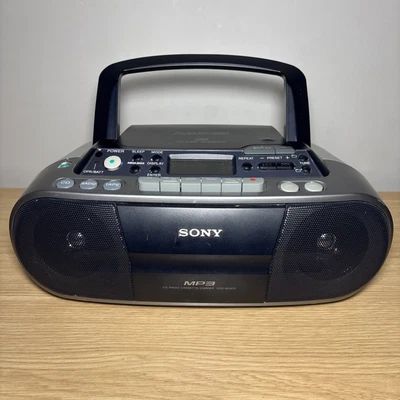 Sony CFD-S03CP Stereo Boombox CD Player AM/FM Radio! Tested Working - Image 1 of 4