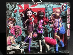 Monster High Muñeca Guelebrities In Londoom Paquete de 3 - Imagen 1 de 20