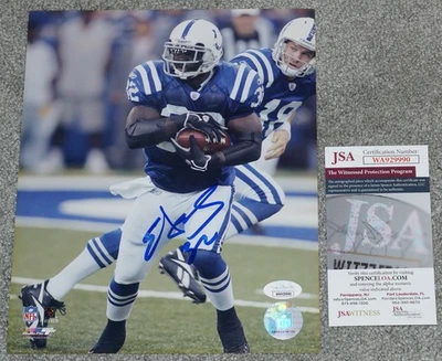 Smudged* EDGERRIN JAMES Signed COLTS 8x10 Photo BECKETT Witness COA W929990 - Image 1 of 2