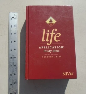 NIV Life Application Study Bible, Third Edition, Personal Size Hardcover - Picture 1 of 24