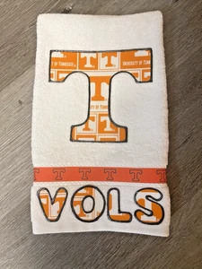 Toalla de mano de baño para voluntarios de la Universidad de Tennessee, regalo para ventilador UT Vols - Imagen 1 de 5