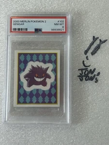 Adesivo Pokémon TCCG 8 NM+ GENGAR Merlin serie 2 #102 vintage 2000 - Foto 1 di 2