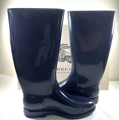 Burberry Classic Indigo Blue  Rainboots size 38 , 7 US - Image 1 of 4