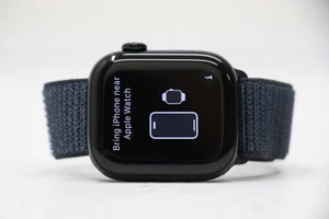 Apple Watch Series 10 [A2997] 42mm Jet Black Alum Case w/Ink Sport Loop - Picture 1 of 5