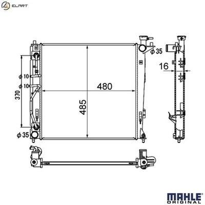 RADIATOR ENGINE COOLING CR 1892 000S FOR HYUNDAI ix35/SUV TUCSON/IX35/II  KIA - Image 1 of 4