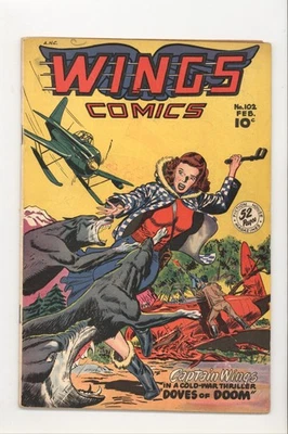 Wings Comics 102 F Fine Fiction House 1949 - Image 1 of 3