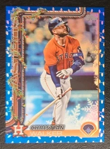 2025 Topps Holiday Christian Walker Blue Metallic Holiday Lights Parallel #H155 - Picture 1 of 2