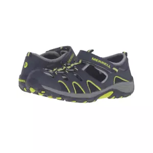 Merrell Boy's Navy Lime Hydro H2O Hiker Leather Sandals Size 4M - Picture 1 of 10