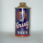 Krug Beer NOVELTY / REPLICA cone top beer can, paper label