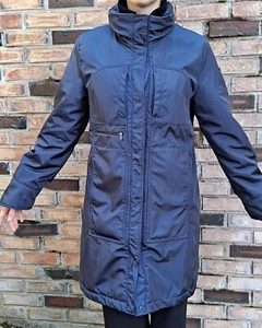 Postcard city parka blue winter coat I46 D40 F42 GB12 US10 - Picture 1 of 22