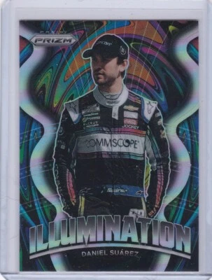 2022 PANINI PRIZM RACING NASCAR DANIEL SUAREZ #I-9 "ILLUMINATION" SILVER PRIZM - Image 1 of 2