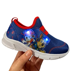 Paw Patrol Toddler Boy's Light Up Sneaker Size 8 Blue Slip on Lightweight Shoes - Picture 1 of 13