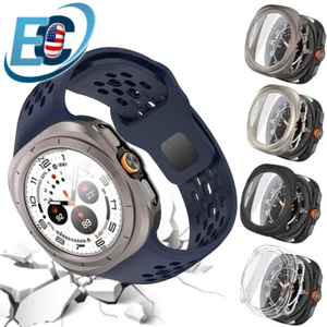 Hard PC Case with Glass Screen Protector for Samsung Galaxy Watch Ultra 47mm - Picture 1 of 14