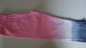 SO FAVORITE CORE CAPRI M (8) Leggings for Girls Pink/Gray/Dip Dye $16 - Picture 1 of 5