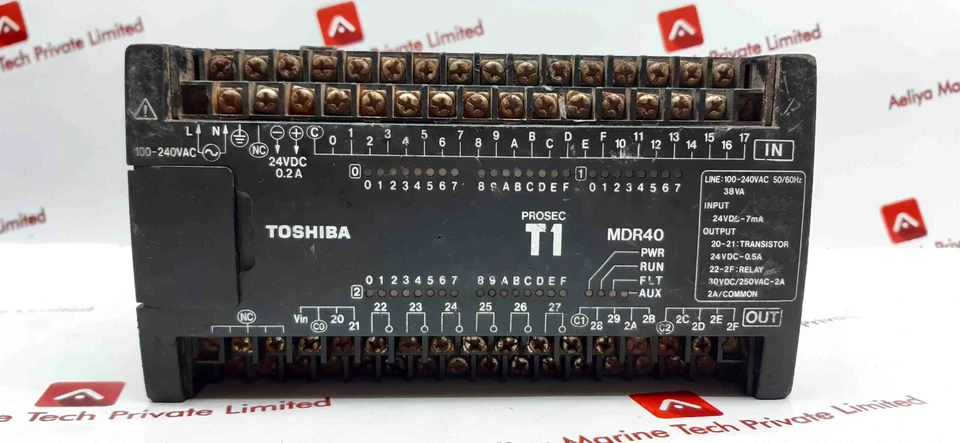 Toshiba TDR140*6S I/O Module Controller T1 MDR40 100-240VAC (Not Working) - Image 1 of 4