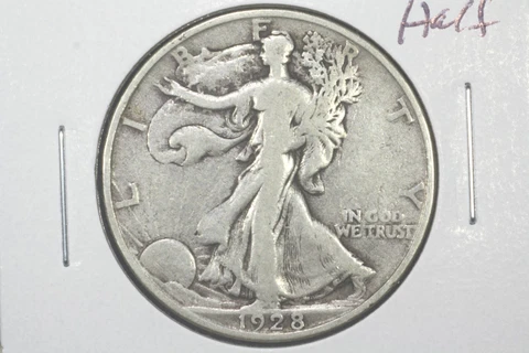 1928-S Walking Liberty Half, Fine Cover
