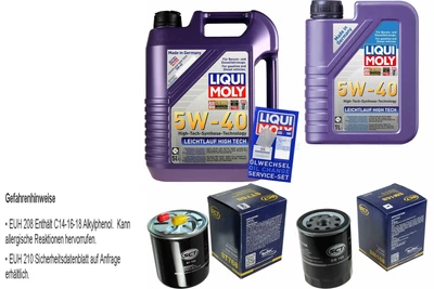 LIQUI MOLY, SCT GERMANY INSPEKTIONSKIT FILTER LIQUI MOLY ÖL 6L 5W-40 für Mitsubishi Colt VI Z3_A Z2_A