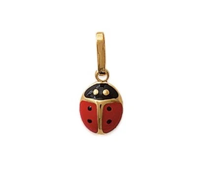 Pendentif Coccinelle En Plaqué Or 18 Carats  Bijoux Enfant💕 - Photo 1/2