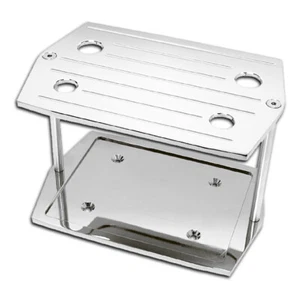 Ball Milled Chrome Billet Al Optima Group 35 Battery Tray - For Chevy Ford - Picture 1 of 1