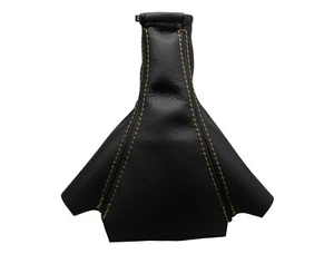 DAEWOO LEGANZA (1997-2004) Soufflet Levier De Vitesse 100% Cuir - Couture Beige - Picture 1 of 1