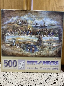 Jigsaw Puzzle 500 Piece -Last Supper - Bits and Pieces NIB Sealed #41482 18"x24" - Picture 1 of 5