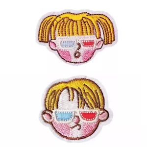 Stickaufnäher Mädchen Aufnäher Junge Aufnäher Aufbügeln Nähen - Bild 1 von 4