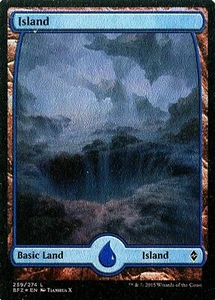 MTG - Battle for Zendikar - Island #259 - Full Art - Foil - Various conditions - Picture 1 of 1
