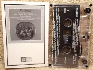 Vintage Cassette Tape Mozart Flute & Harp Concerto Lisa Beznosiuk Frances Kelly - Picture 1 of 7