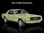 1967 Ford Mustang Coupe NEW METAL SIGN: 9x12" Free Shipping