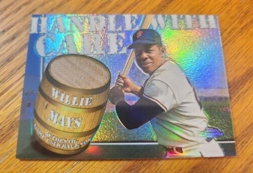 2004 Topps Chrome Handle With Care Willie Mays bat handle relic card #4/5