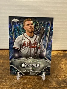 2022 Topps Chrome - Pinstriped #P-8 Freddie Freeman Atlanta Braves - Picture 1 of 2
