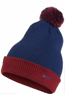 Nike FC Barcelona Knit Pom Beanie Royal Blue One Size - New ~ 852165 455 - Picture 1 of 2