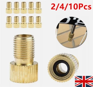 Presta to Schrader Valve Adapter Converter Road Bike Cycle Bicycle Pump Tube UK - Picture 1 of 25