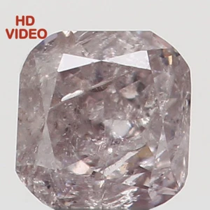 0.14 CT Natural Loose Cushion Diamond 2.80 MM Brown Pink Color Diamond N7194 - Picture 1 of 7