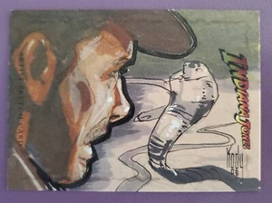2008 sketch card INDIANA JONES ark raiders KODY CHAMBERLAIN topps COBRA SNAKE - Picture 1 of 6
