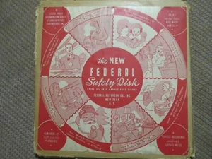 The New Federal Safety Disk FIVE 6 1/2 Double Face Disks Federal Recorder Compan - Bild 1 von 10