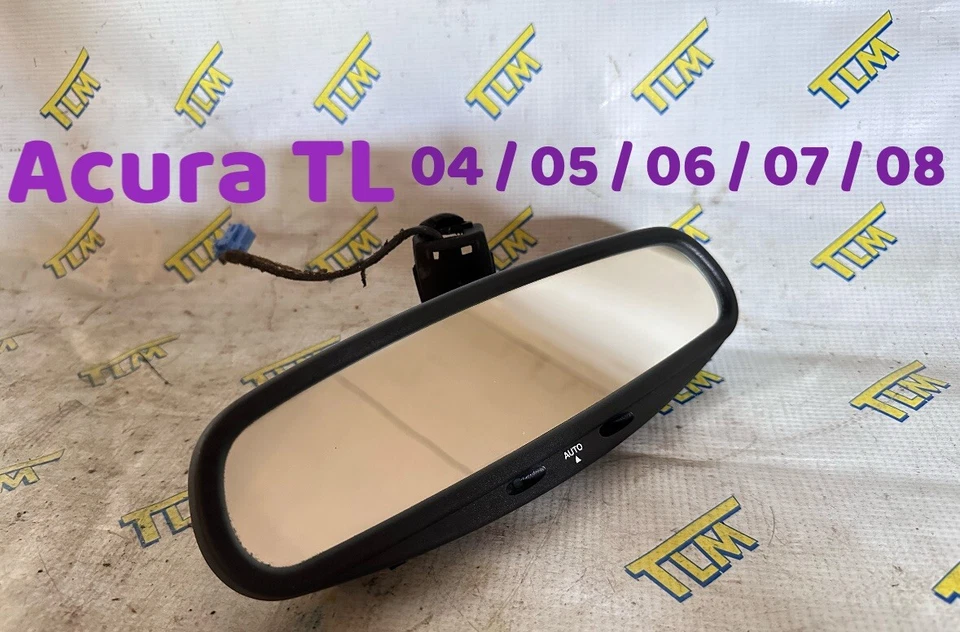 04-08 Acura TL Rear View Interior Mirror 2004 2005 2006 2007 2008 05 06 07 OEM - Image 1 of 4