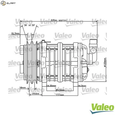 COMPRESSOR AIR CONDITIONING 815800 - Image 1 of 4