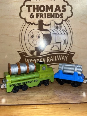 ¡CARGA DE SUMINISTRO! Thomas Friends Train Take Along N Play Diecast 2009 vagón de barril Foto 1 de 4
